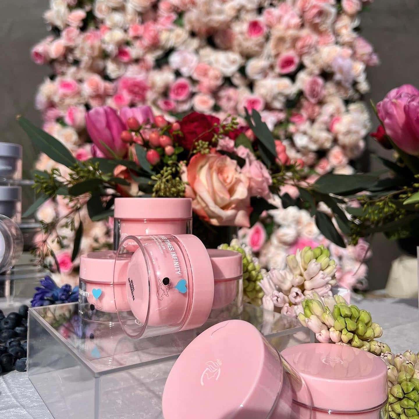 Blush Pink Rose Flower Wall Rental - Flower Gypsies