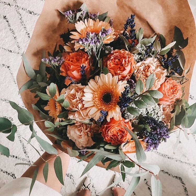 Beautiful bouquet of mixed flowers