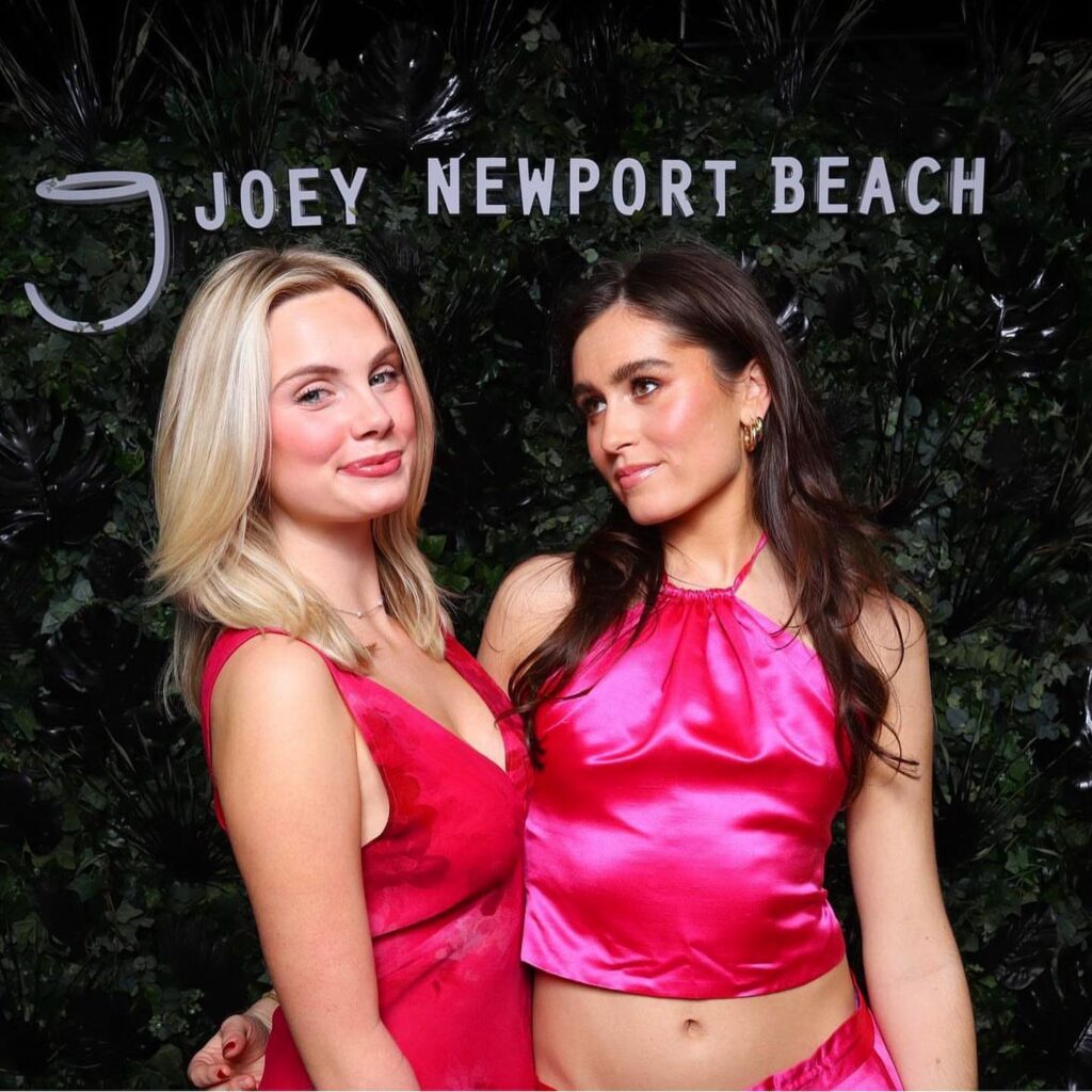 Two women at Joey Newport Beach event.