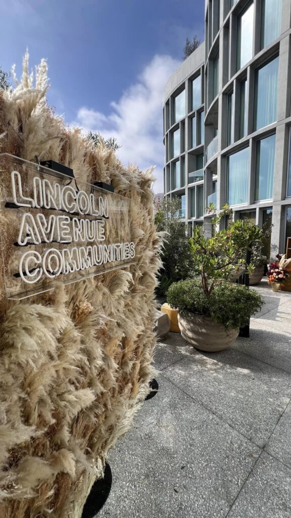 Lincoln Avenue Communities building exterior with plants